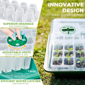 HIRALIY heavy-duty seed tray designed for multiple seasons of reuse.