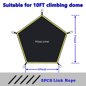 Friends relax on a Hisecome Climber Dome Hammock after climbing.