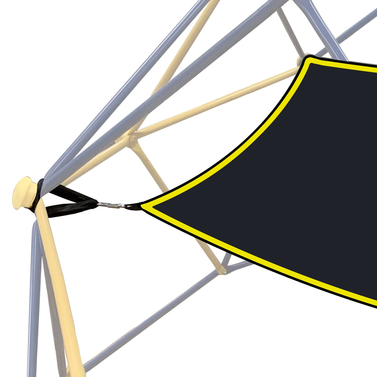 Hisecome Dome Hammock installation on a 10x5 ft dome with two methods.