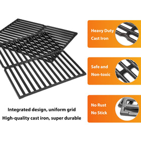 Hisencn matte cast iron finish resists wear and preserves grill marks