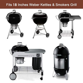 Hisencn 63013 charcoal grate with raised handles improves loading and handling.