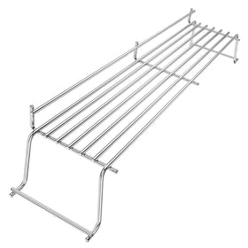 Hisencn 65054 warming rack front view for Weber Genesis 300 Series enhances warming area.