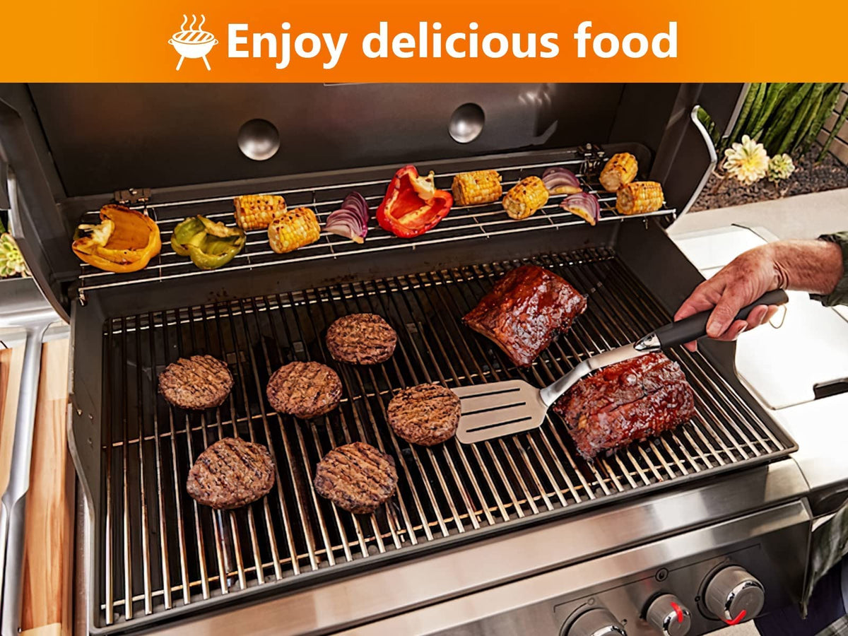 Package includes one 65054 warming rack for Weber.