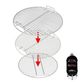 Hisencn 7432 cooking grate on plated steel offers durability for everyday grilling.