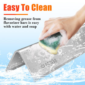 Hisencn 7635 flavorizer bar for easier cleaning via drips dispersion