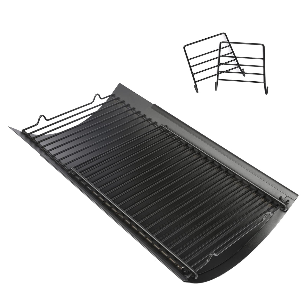 Hisencn adjustable ash pan extends to fit multiple grills for flexible cooking.