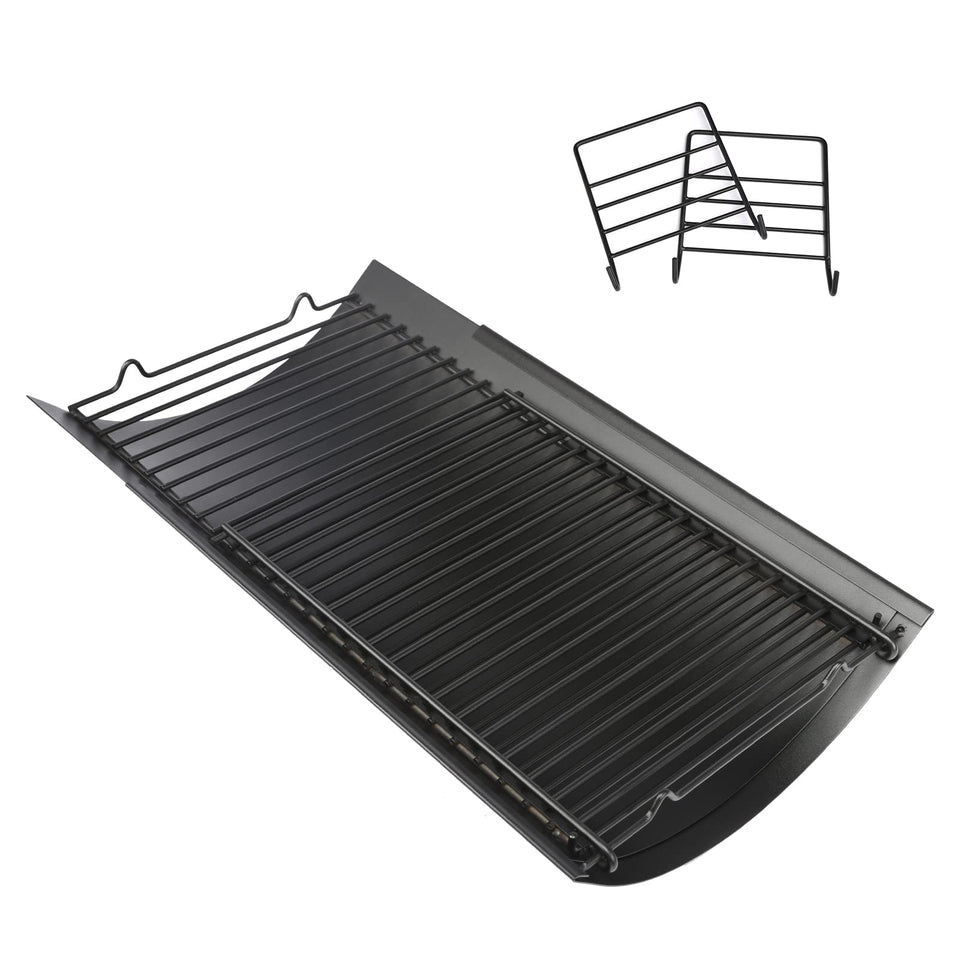 Hisencn adjustable ash pan extends to fit multiple grills for flexible cooking.