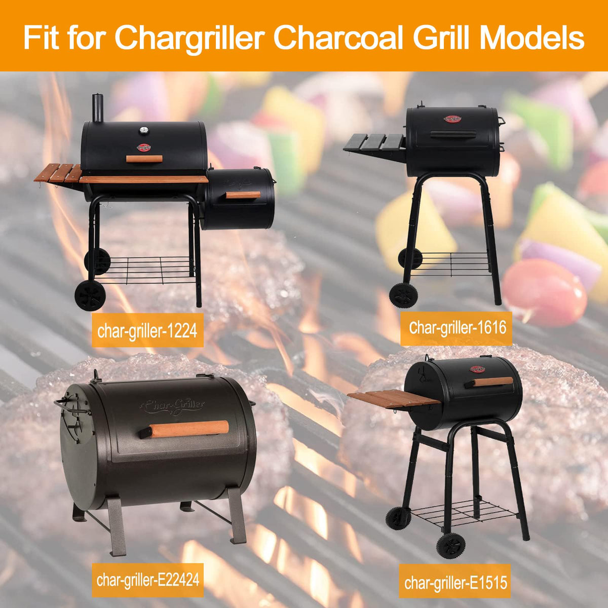 Hisencn Char Griller 1624 and e1515 compatible grill grates