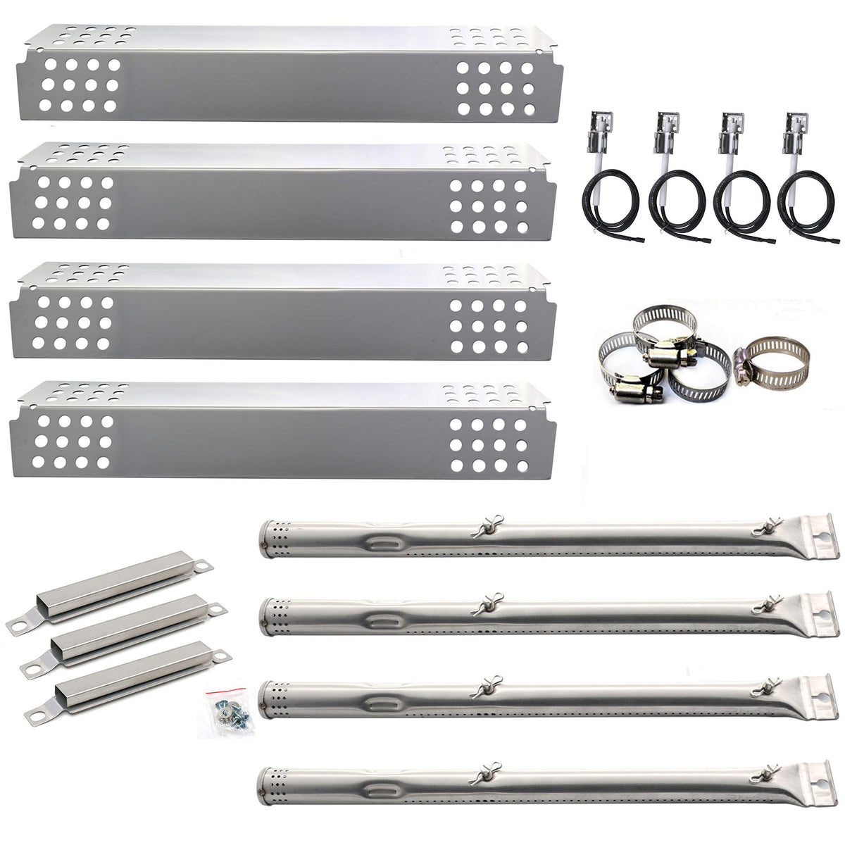 Hisencn Charbroil 4-burner tubes image, durable stainless steel tubes for even grill heat