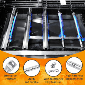 Hisencn crossover tubes adjust from 5 to 9.5 inches for airflow control