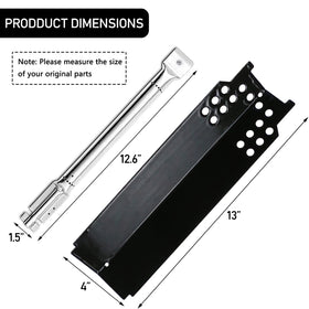 Hisencn repair kit burner detail in stainless steel, durable heat source
