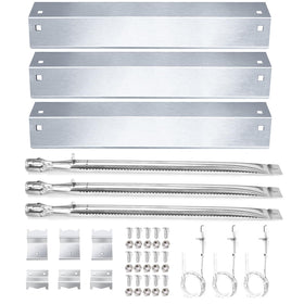 Hisencn Chargriller burner tube shows durable stainless steel construction for lasting grilling sessions.