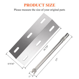Hisencn Ducane stainless steel heat plate for even heat and corrosion resistance.