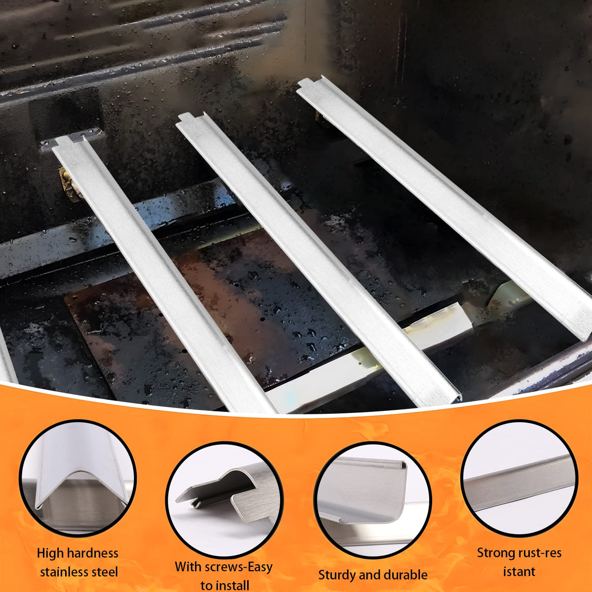 Hisencn durable stainless steel design for longer grill life