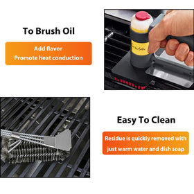 Easy-clean cast iron surface after grilling with minimal sticking