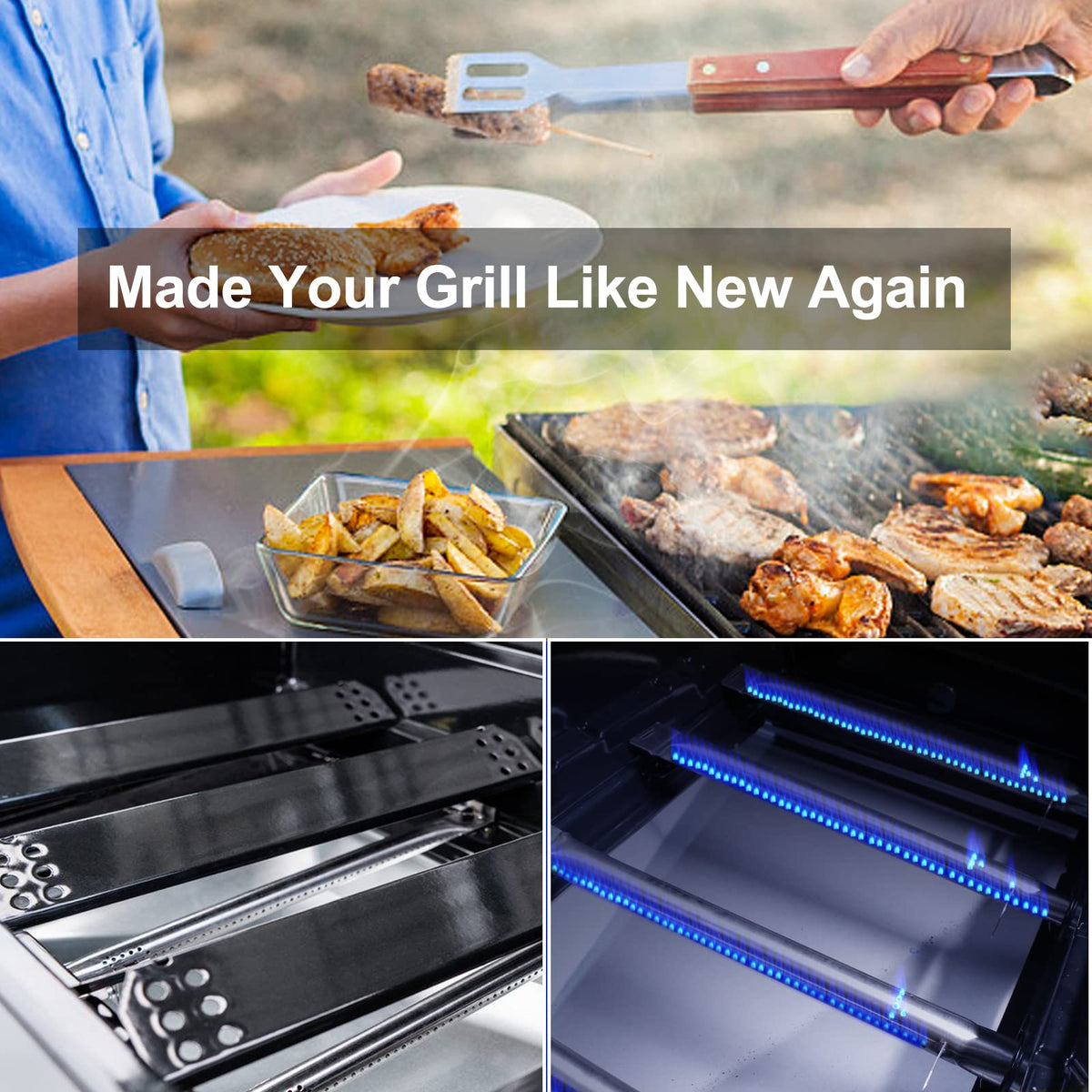 Hisencn 4-burner parts kit supports quick grill restoration