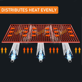Even-heat design by Hisencn supports steady temperatures on infrared grills.