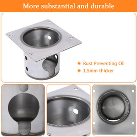 Rust-resistant iron with premium oil coating extends lifespan and resists corrosion.