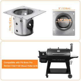 Hisencn fire burn pot fits PB1150PS3 for consistent heat distribution.