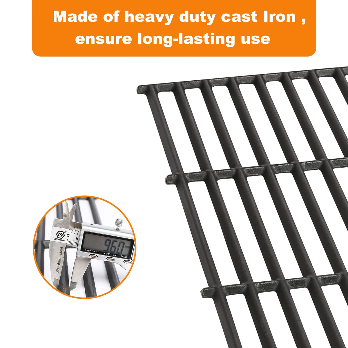 Hisencn Char-Griller 1722 surface-detail shows non-stick sear-ready surface.