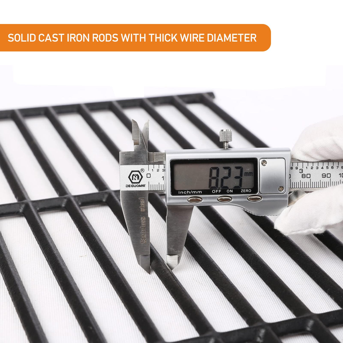 Hisencn grill grates dimensions 16 15/16 x 8 5/16 inches; durable replacement