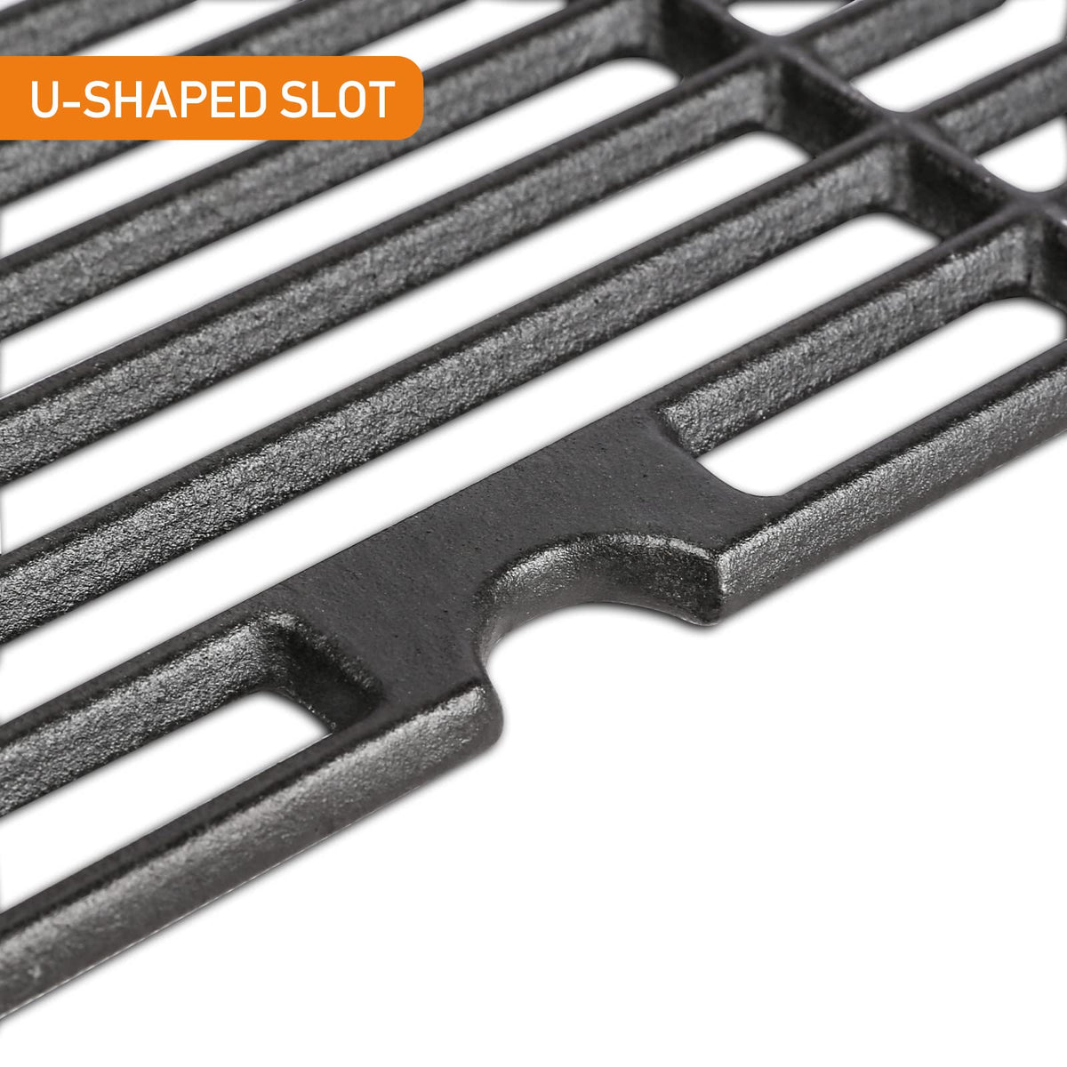 Rust-resistant matte finish on Hisencn cast-iron grates