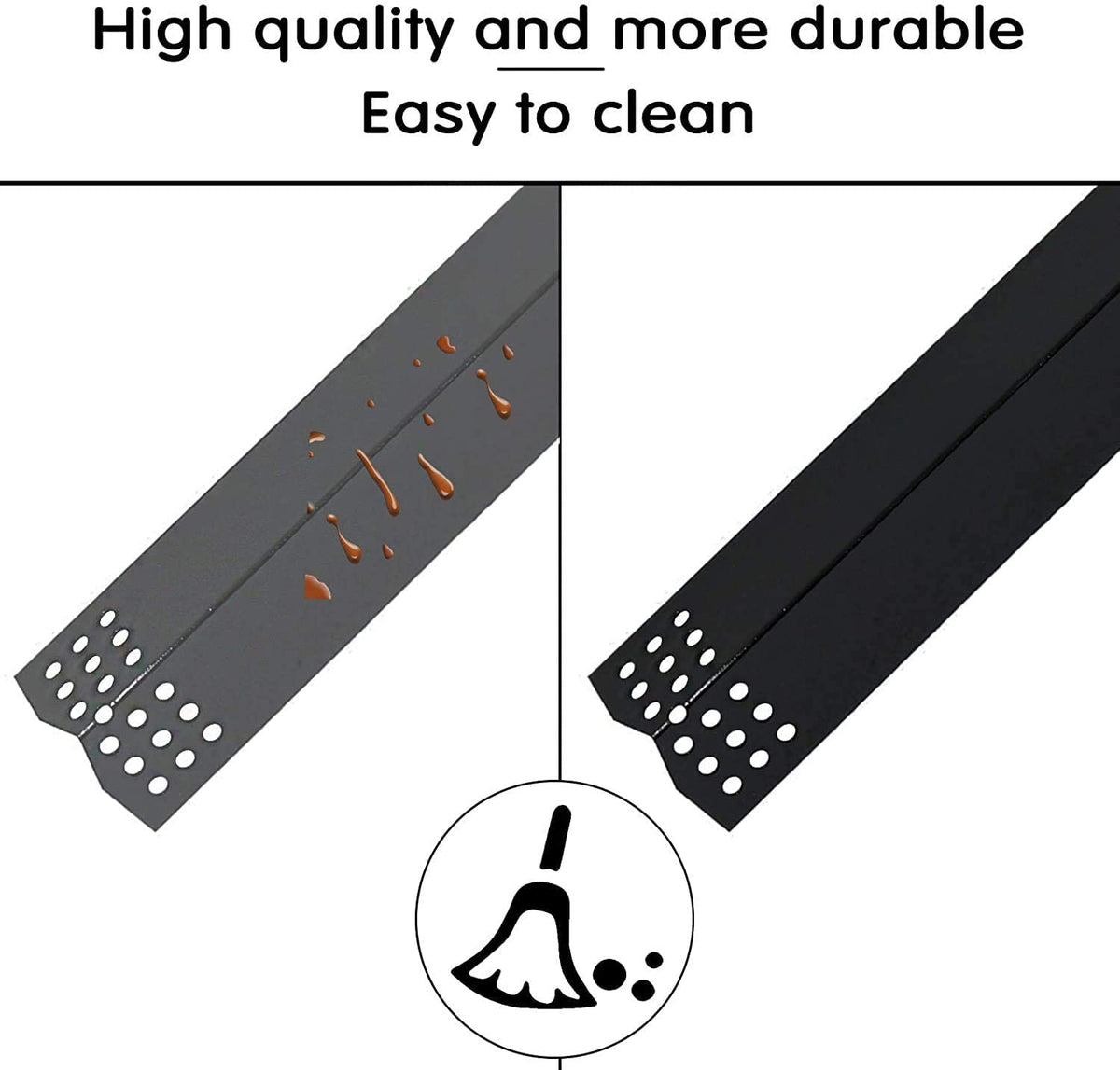 Hisencn matte cast iron grates resist corrosion for long-lasting grilling
