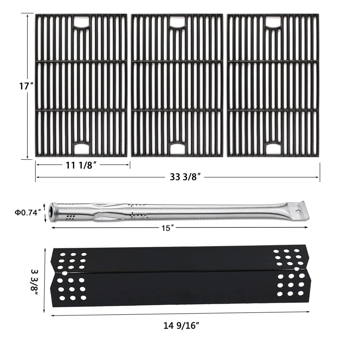 Hisencn heat plates in porcelain steel promote even heat distribution