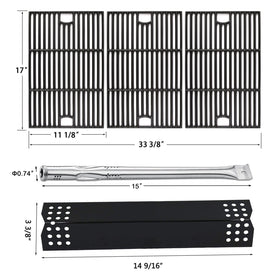 Hisencn heat plates in porcelain steel promote even heat distribution