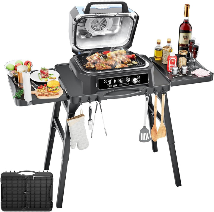 Hisencn grill stand foldable legs for easy transport