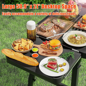 Hisencn grill stand paper towel holder for quick cleanup