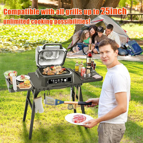 Hisencn grill stand spacious 51-inch tabletop for prep