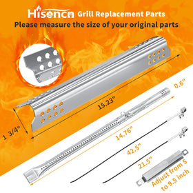 Hisencn heat plate for Charbroil Tru-Infrared supports reliable cooking and easy cleaning.