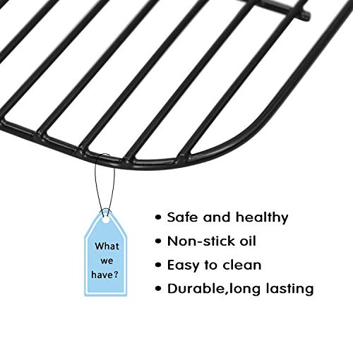 Hisencn heavy-duty porcelain grid designed for sturdier grilling sessions.
