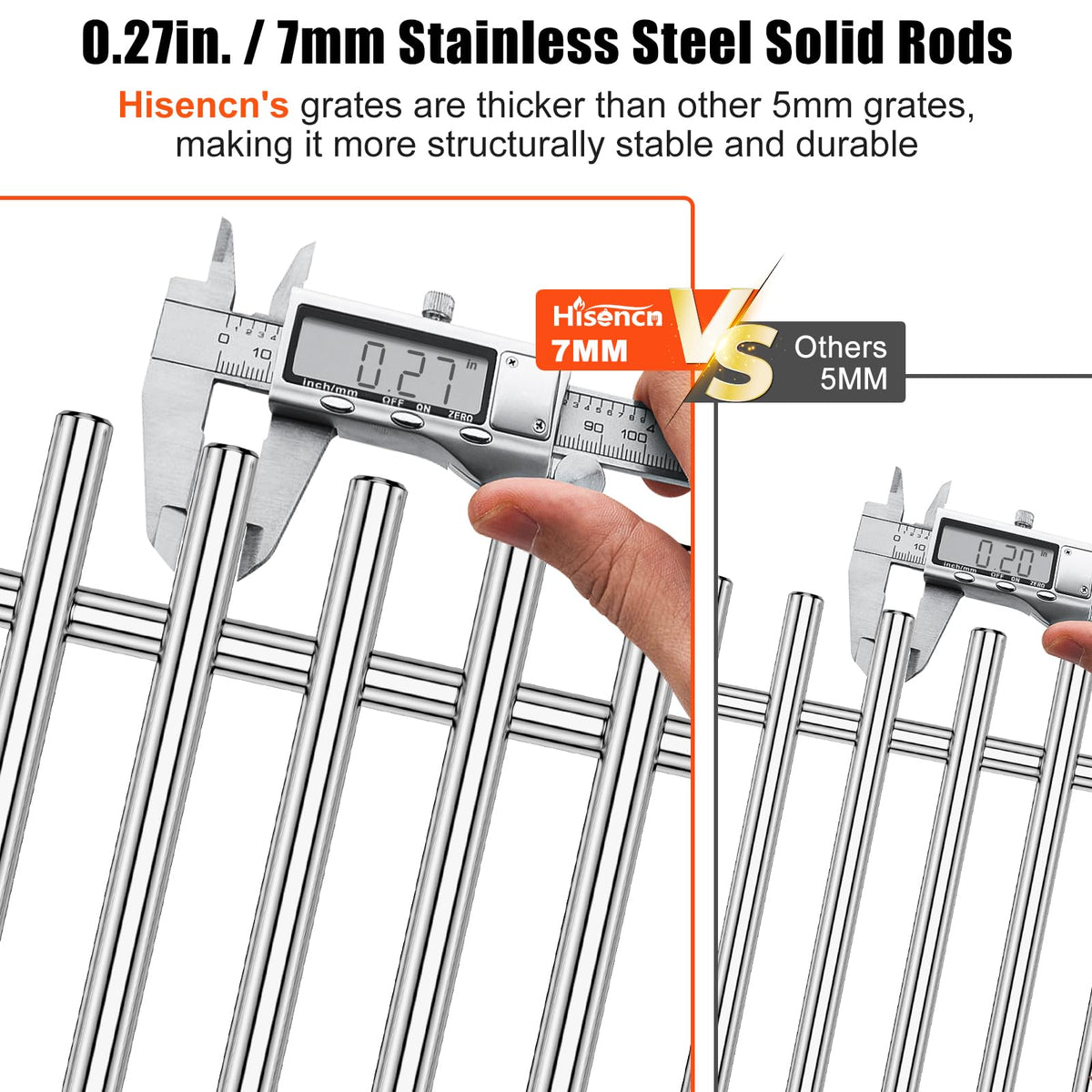 Hisencn Nexgrill durable heat plates; promotes even heat and clean searing.