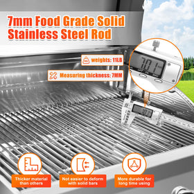 Hisencn Nexgrill even-heat dispersion supports consistent searing across grates.