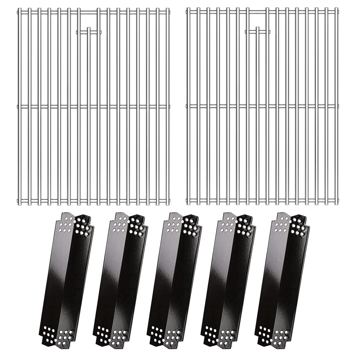 Hisencn Nexgrill heat plates in porcelain enamel deliver even heat.