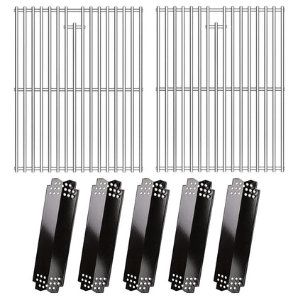 Hisencn Nexgrill heat plates in porcelain enamel deliver even heat.