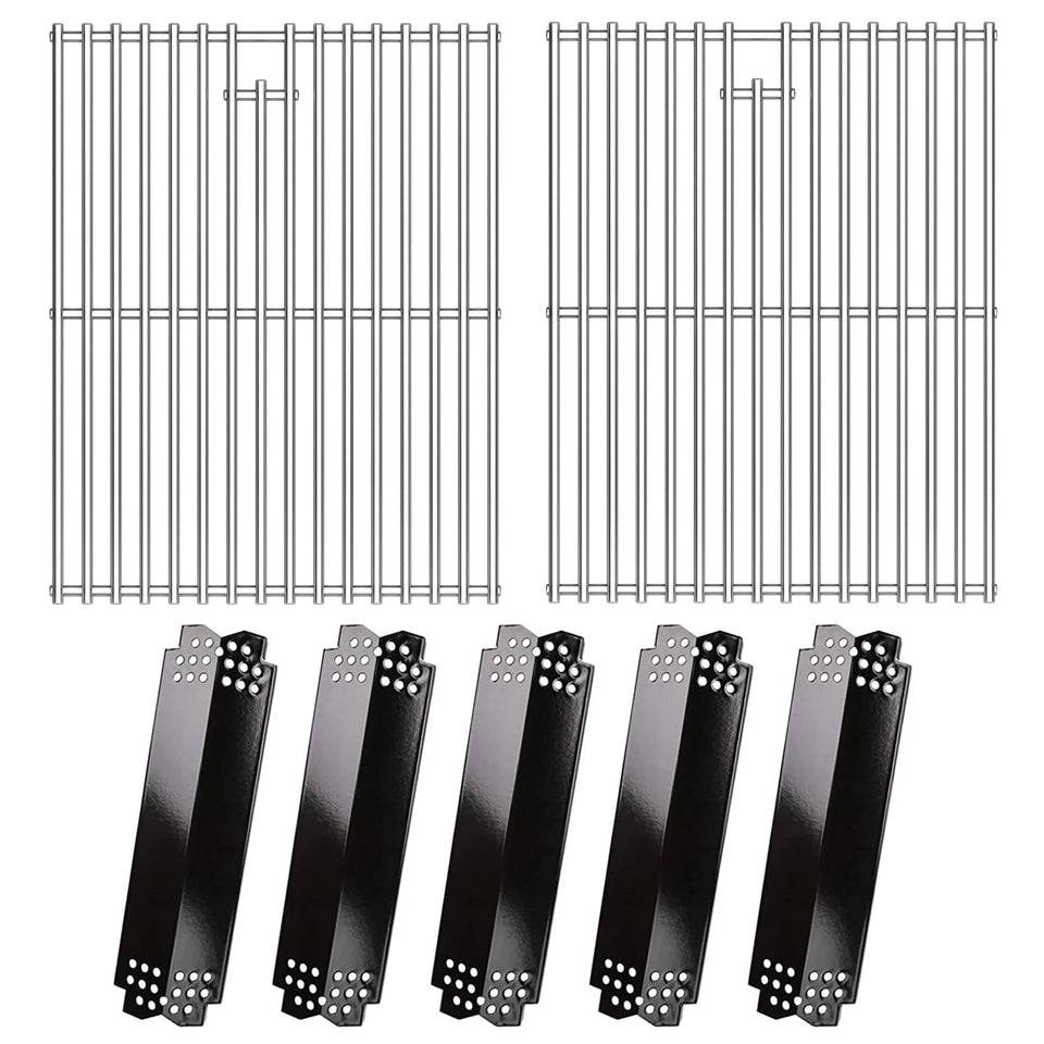 Hisencn Nexgrill heat plates in porcelain enamel deliver even heat.