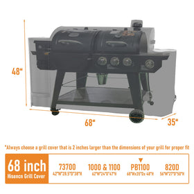 Hisencn Pit Boss Pro cover dimensions 68x35x48 guard the grill in all weather.