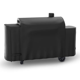 Hisencn Pit Boss Pro cover front view protects the grill from the elements.