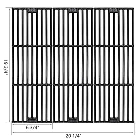 Hisencn porcelain cast iron grate for King Griller 3008 delivers steady heat and sear