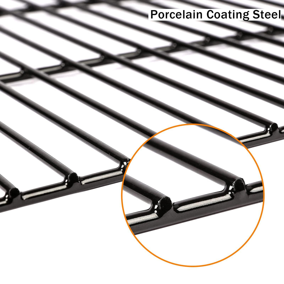 Hisencn porcelain-coated grid delivers long-lasting performance under frequent grilling sessions.
