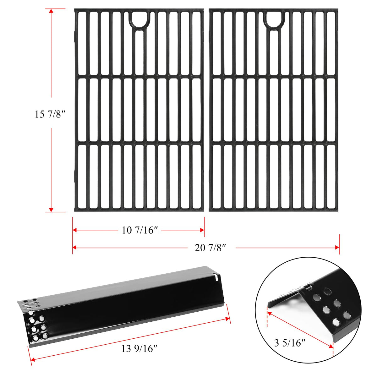 Hisencn porcelain steel heat tents resist rust and sticking during grilling.