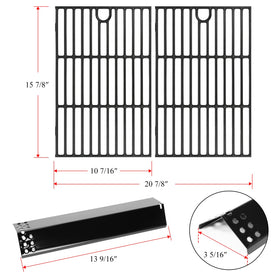 Hisencn porcelain steel heat tents resist rust and sticking during grilling.