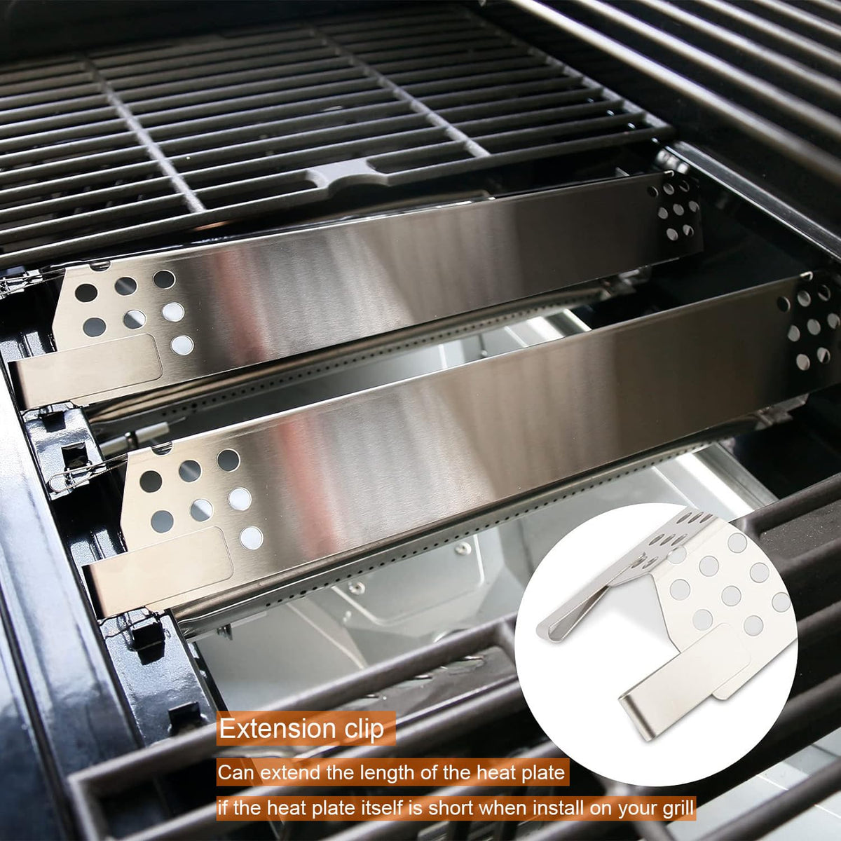 Burner dimensions 14 7/8 by 1 inch in Hisencn kit
