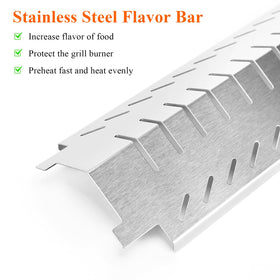 Hisencn stainless steel replacement part guards burners and extends grill life.