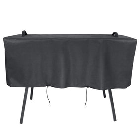 Hisencn stove cover with secure hook-fasteners stays in place during windy days