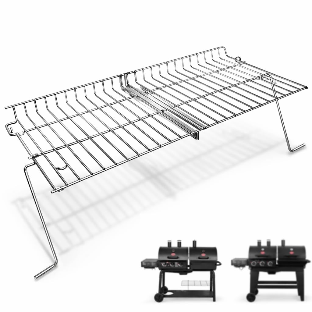 Hisencn warming rack for Char Griller 5050 fit enables indirect cooking