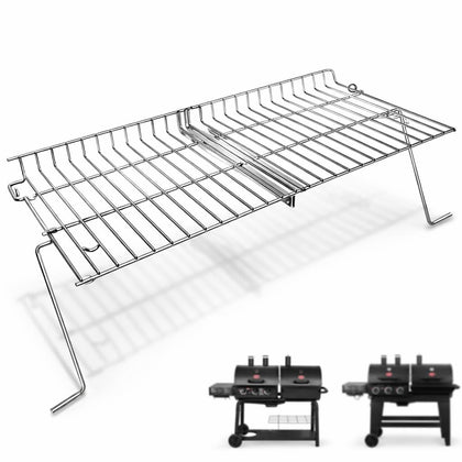 Hisencn warming rack for Char Griller 5050 fit enables indirect cooking